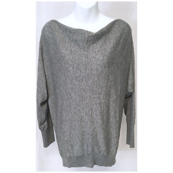 Garnet Hill Sweaters - zinni by Garnet Hill Gray Button-Back Cowl-Neck XS